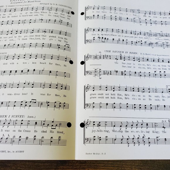 Accent Gospel Trumpet Company Church Music Library Vintage 1957 Sheet Music MN - Picture 8 of 12